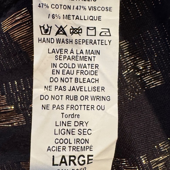 Elan “Cleo” Maxi Dress - Black/Gold | Size Large - Picture 5 of 6